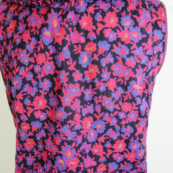MARC By MARC JACOBS Hot Pink /Black Floral,Top XS - Picture 3 of 6